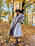 "Autumn Memory FL202266" ādas imitācijas trencis - KAPUČĪNO